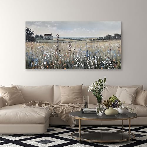 Glvzygy Canvas Wall Art Vintage Decor Artwork Classical Oil Painting Canvas Prints Vintage Landscape Wall Art Suitable for Living Room Bedroom and Office Home Decor Painting 29"x58" - color: Green, size: 58"L x 29"W