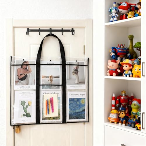 2 Pack Large Poster Storage Bag Bulletin Board Holder Art Portfolio Cases PVC Art Portfolio with Handle and Accessory Pocket for Bulletin Board Organization Artwork and Document 31.5" x 25.2"