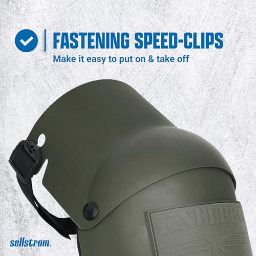 Sellstrom KneePro Professional Construction Kneepads for Work - Men & Women - color: Green