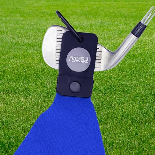Magnetic Golf Towels for Golf Bags with Clip & Ultra Strong Magnet - Waffle Weave Microfiber Towel for Secure Hold on Bags & Carts - Ideal Club Cleaner & Accessories - Bright Blue - color: Bright Blue