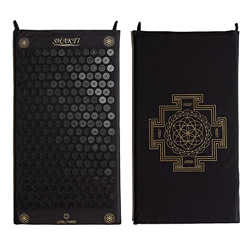 ShaktiMat Acupressure Mat for Tension Release & Relaxation, Level 3 Black - color: Black, size: Level 3