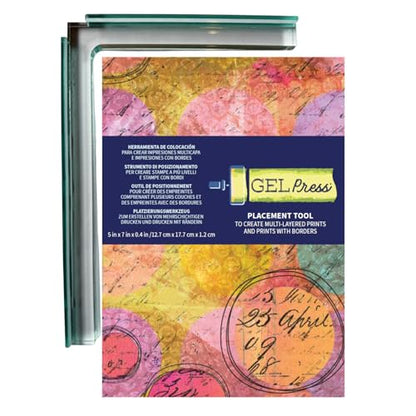 Gel Press Placement Tool – Precision Alignment Guide for Gel Printing, Repeatable Layered Prints, Easy Paper & Stencil Positioning, Essential Printmaking Accessory - size: L-shaped