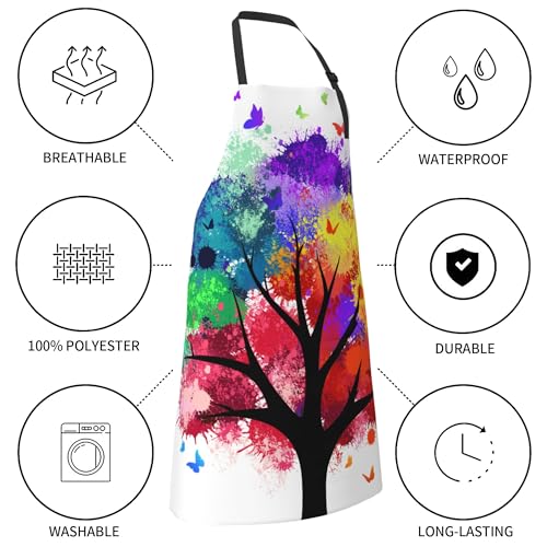 Artist Painting Apron with 2 Pockets Painters Art Aprons Gifts for Women Men - color: Artist