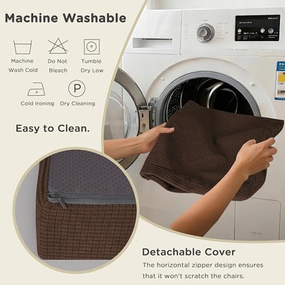 AddGrace High Density Recliner Cushion for Elderly 20x20in Brown - color: Dark Brown