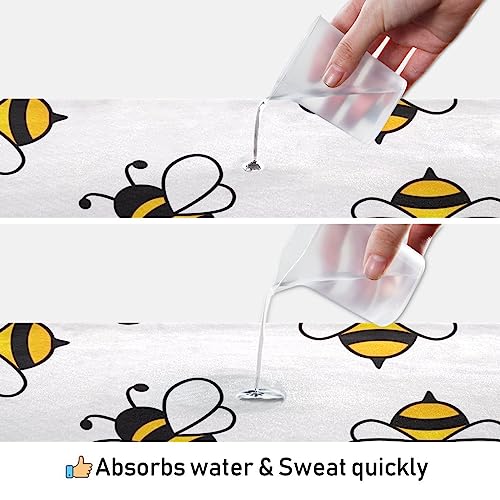 Yoga Mat Towel Honey Bee, 73" x 27" - color: Honey Bee