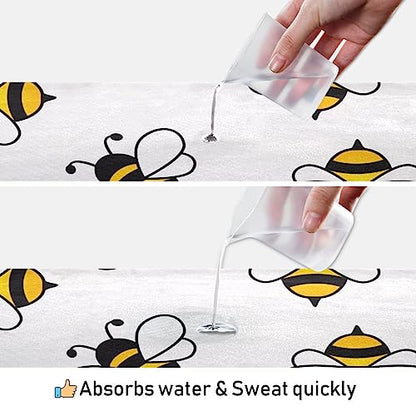 Yoga Mat Towel Honey Bee, 73" x 27" - color: Honey Bee