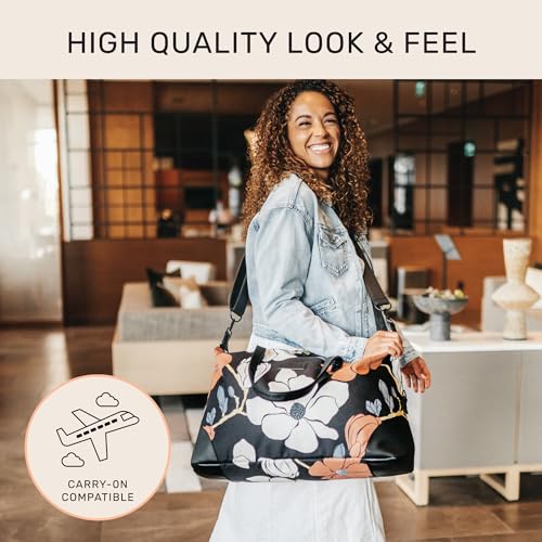 Jadyn Luna Women's Weekender Bag and Travel Duffel, Large 37 Liter Capacity - color: Magnolia, size: Large