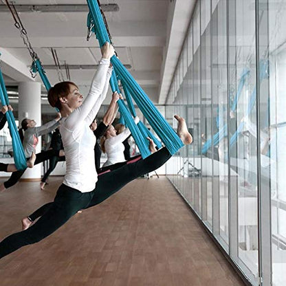Aerial Yoga Swing Set, Ultra Strong Hammock Trapeze Extension, Antigravity Ceiling Hanging Sling Inversion Exercises - color: Purple