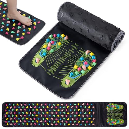 Foot Massage Mat, Reflexology Acupressure Mat for Foot Pain Relief