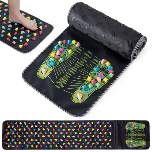 Foot Massage Mat, Reflexology Acupressure Mat for Foot Pain Relief