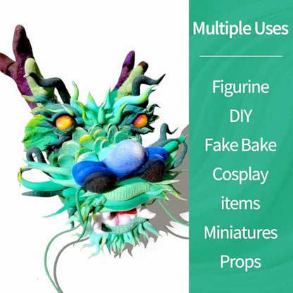 Air Dry Clay Lightweight, Flexible Modeling Clay for Adults Arts and Crafts | Professional & Moldable, Soft & No-Stick, Polymer Clay for Sculpting, Molding,Anime Figures,Making Costumes,DIY Projects - color: Green