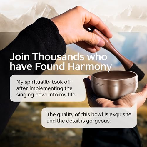 Silent Mind Tibetan Singing Bowl Set – Easy to Play & Beginner Friendly Meditation Bowl with Cushion, Mallet & Case | Stress Relief & Mindfulness | Gift-Ready