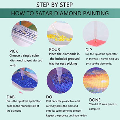 JATOK Alphabet Diamond Painting Kits for Adults Kids Beginners, 5D Diamond Art Full Round Drill DIY Gem Pictures Arts Paint by Number Kits for Home Wall Decor 11.8x11.8in | Full Round Drills Diamond Art Kits for Beginners, customize own alphabet, DIY Gem