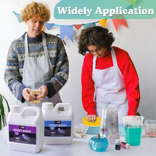 LET'S RESIN 32 oz Resin Mixing Cups, 45-Piece Kit with Gloves | Sturdy 1000 ml Disposable Cups Feature Two Measurement Scales and Include Protective Gloves for Resin and Paint Mixing - size: 1000ML