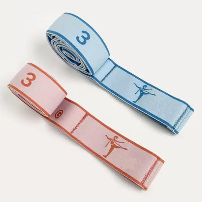 Multi-Loop Yoga Stretching Strap, Non-Slip High-Elastic Resistance Band for Pilates, Gymnastics and Daily Flexibility
