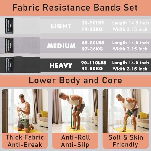 Pilates Ring Kit with Adjustable Ankle Wrist Weights, Resistance Bands, Ball, Pilates Equipment Ball for Home Workout to Tone, Sculpt and Strengthen, Fitness Magic Circle Rings for Yoga Women - color: Gray