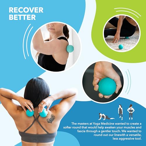 RAD Recovery Rounds - Extra Soft Yoga Deep Tissue Massage Ball Set – Myofascial Release Balls for Feet, Back, Neck, Legs & Arms – Trigger Point & Mobility Therapy (2-Pack)