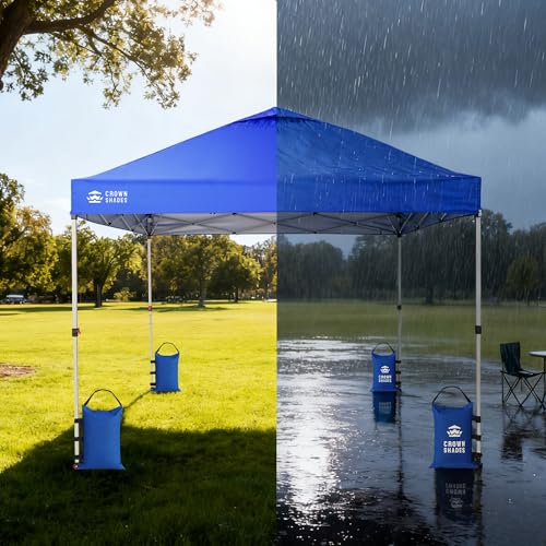 CROWN SHADES Sand Bags for Canopy Legs, 150 LBS, Blue (Unfilled) - color: Blue, size: 150lbs