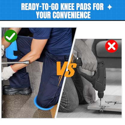 WinnerWhy Garden Knee Pads for Women Men Foam Knee Pads for Work, Blue - color: Blue