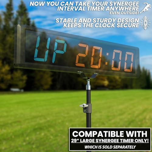 Synergee Gym Timer Stand – Fits Large 29" Synergee Timer - color: C) Floor Stand Only - Clock Not Included