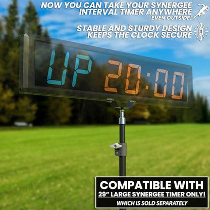Synergee Gym Timer Stand – Fits Large 29" Synergee Timer - color: C) Floor Stand Only - Clock Not Included