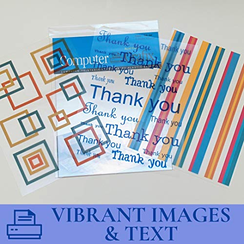 Computer Grafix Inkjet Film, Clear, 8.5 x 11 in, Pack of 6 - color: Clear, size: Pack of 6 (8.5" x 11")