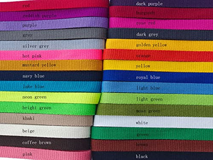 1 Inch Cotton Webbing 10 Yards Cotton Strap for Tote Canvas Bags Crafts Sewing (2017 Moss Green) - color: 2017 Moss Green