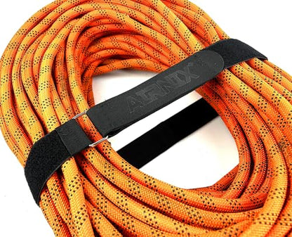 2pc 48" x 2" (42" useable) Nylon Webbing Hook and Loop Cinch Straps with Metal Buckle, Reusable Fastening, Securing, Cable Straps