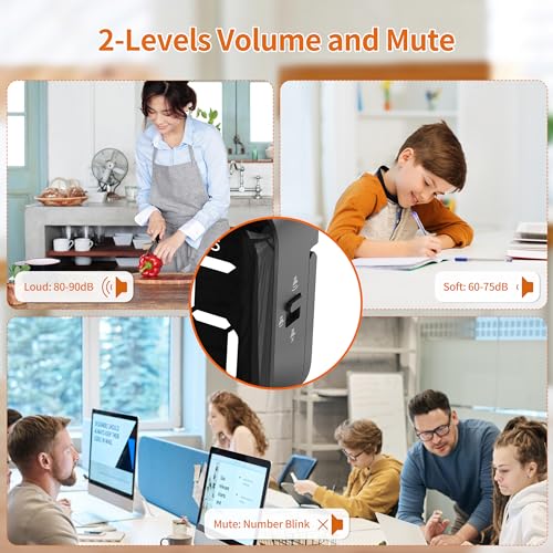 Digital Kitchen Timer, Magnetic Large Display for Cooking & Classroom - color: Dark Black