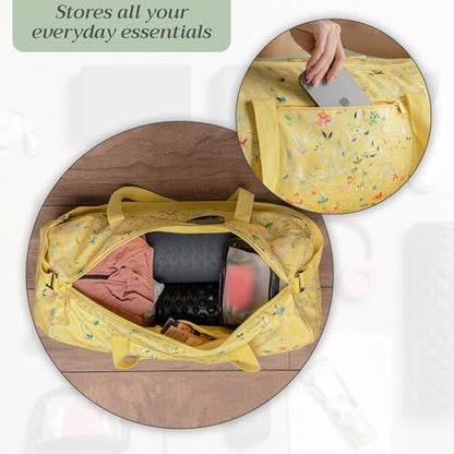 Maison d' Hermine Yoga Mat Duffle Bag Gym Tote Yoga Mat Carry Bag - color: Colmar - Yellow, style: Yoga Mat Gym Bag