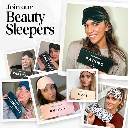 TheSleepGuard Pure Silk Sleep Mask [100% 6A Mulberry Silk, 22 Momme] Light Blocking Travel Essentials. Eye Masks for Sleeping. Black Oeko-Tex Blindfold. Eye Covers for Men & Women - color: Racing Green