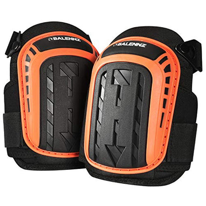 BALENNZ Professional Knee Pads for Work - Heavy Duty Foam Padding Gel Construction Knee Pads with Strong Double Straps – Comfortable Knee Protection for Indoor and Outdoor Use (Knee High Orange) - style: Knee High Orange