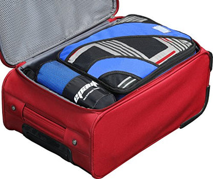EPAuto 2-Pack Microfiber Quick Dry Travel Towel Set, Blue - color: Blue