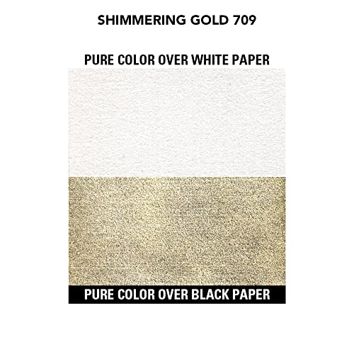 Daler-Rowney FW Acrylic Artists Ink, 1 oz, Shimmering Gold (160029709) - color: Shimmering Gold