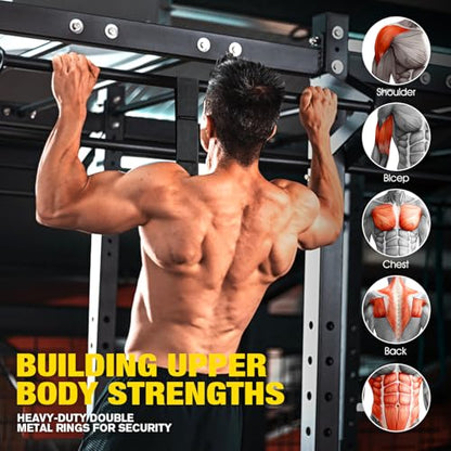 Ayombo Pull Up Assistance Bands, Resistance Bands for Pull Up Bar Workout, Adjustable Heavy Duty Pull Up Assist Equipment with 4 Assistance Bands, Home Gym Fitness Exercise Strength Training - color: 1-Black