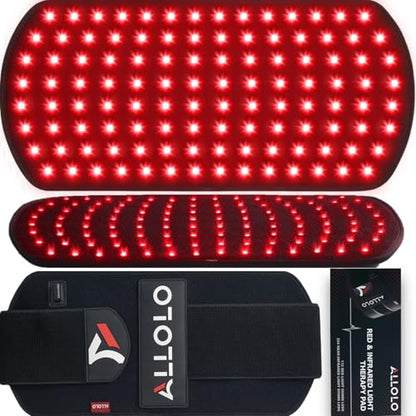 ALLOLO Red Light Therapy for Body, 3 in 1 LEDs Red Light Therapy Belt with Timer Remote Control, 660nm 850nm Infrared Light Therapy Pad for Body Waist Shoulder Knee, 16.7" x 7.9" Large Area - size: 16.7"*7.9"