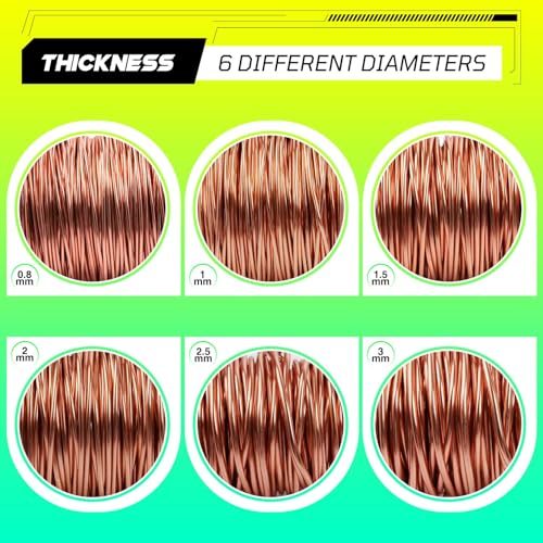 Aluminum Craft Wire,8 Gauge (3mm) Champagne Bendable Wire,32 Feet Continuous Roll for Jewelry Making,Sculpting,Floral & Armature Projects - size: 8 Gauge 32FT, style: Champagne