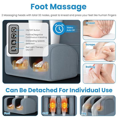 KOCASO Full Body Massage Mat with Heat, Electric Heated Massage Pad Cushion - size: 76x20x6 in
