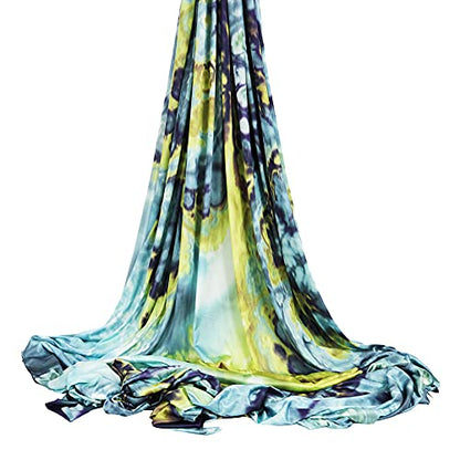 Aerial Yoga Hammock Aerial Pilates Silk Yoga Swing Set Inversion Equipment include daisy Chain, Pose Guide 5.5 yards - color: Emerald