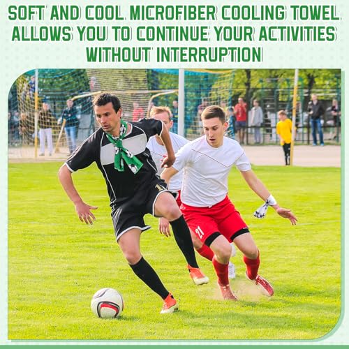 FuWeave 12 Pcs White Soccer Cooling Towels Gifts 40 X 12 Inch - color: White, size: 40 x 12 inches
