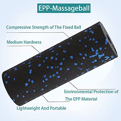 Mini Foam Roller, Muscle Massage Rollers for Trigger Point Therapy | High Density Tool, Small Size 6"L x 2" Round, 3.2-Inch Ball, Deep Tissue Muscle Recovery, Exercise Workout Stretching