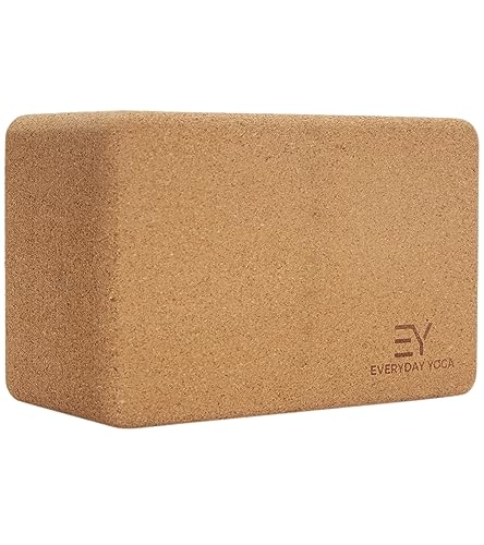 Everyday Yoga Premium Cork Block, Natural Cork, 3in/4in/5in Thick, 1 Block - color: 5 In - Cork