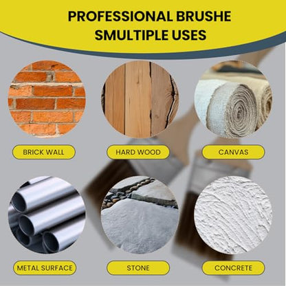 Mister Rui Paint Brushes Set, 4 Pack Angled Brushes for Trim and Wall | Synthetic Sash Brush for Cabinets & Wall Paint Brushes for Oil, Latex, No Shedding - size: 4PCS, 0.6", 2" Short 2, 2.5"