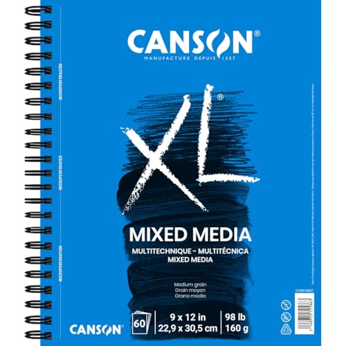 Canson XL Mix Media Pad 9X12 - size: 9x12, style: Mixed Media