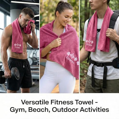 Fitness Towel, Sports Yoga Microfiber Quick-Drying Microfiber Towels for Swimming Gym and Yoga Sweat Pad, Pink - color: Pink
