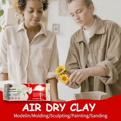 Air Dry Clay Lightweight, Flexible Modeling Clay for Adults Arts and Crafts | Professional & Moldable, Soft & No-Stick, Polymer Clay for Sculpting, Molding,Anime Figures,Making Costumes,DIY Projects - color: Yellow