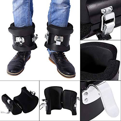 Zerone Boots Hanging Inversion Boots Solid Steel Boots Inversion Boots for Pull Up Hanging Hang Up Boots for Stretching Muscles, Relieving Back Pain