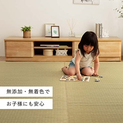 FULI Japanese Tatami Igusa Rug, Medium (55.12" x 78.74"), Natural | Traditional Asian Rug Design, Floor Rug for Living Room, Kitchen and Bedroom, Kyushu rush grass, woven surface - size: Medium