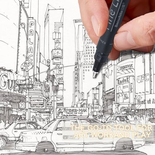 EYEYE Micro Fineliner Pens, Black Drawing Art Pens,12 Archival Pen Waterproof Ink Set Artist Supplies Archival Inking Markers Sketch Outline Pen, Precision Drawing and Sketching Kit - size: 12 Pack