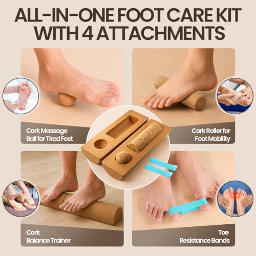 Cork Balance Board,Foot Restoration and Ankle Strengthener Kit for Recovery
